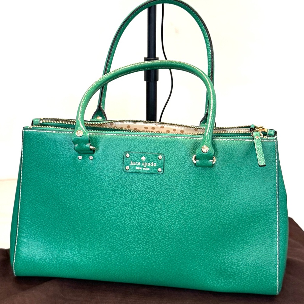 Kate Spade Wellesley Quinn Kelly Green Tote